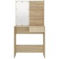 vidaXL Schminktisch mit LEDs Sonoma-Eiche 74,5x40x141 cm Holzwerkstoff vidaXL Schminktisch mit LEDs Sonoma-Eiche 74,5x40x141 cm Holzwerkstoff