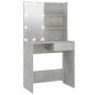 vidaXL Schminktisch mit LED Betongrau 74,5x40x141 cm vidaXL Schminktisch mit LED Betongrau 74,5x40x141 cm