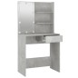 vidaXL Schminktisch mit LED Betongrau 74,5x40x141 cm vidaXL Schminktisch mit LED Betongrau 74,5x40x141 cm