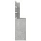 vidaXL Schminktisch mit LED Betongrau 74,5x40x141 cm vidaXL Schminktisch mit LED Betongrau 74,5x40x141 cm