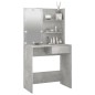 vidaXL Schminktisch mit LED Betongrau 74,5x40x141 cm vidaXL Schminktisch mit LED Betongrau 74,5x40x141 cm