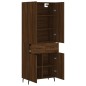 Highboard Braun Eichen-Optik 69,5x34x180 cm Holzwerkstoff Highboard Braun Eichen-Optik 69,5x34x180 cm Holzwerkstoff