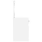 vidaXL Schminktisch mit LED Hochglanz-Weiß 90x50x132,5cm Holzwerkstoff vidaXL Schminktisch mit LED Hochglanz-Weiß 90x50x132,5cm Holzwerkstoff