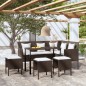 vidaXL 5-tlg. Sofagarnitur in L-Form mit Kissen Poly Rattan Braun vidaXL 5-tlg. Sofagarnitur in L-Form mit Kissen Poly Rattan Braun
