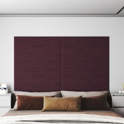 Wandpaneele 12 Stk. Lila 90x15 cm Stoff 1,62 m²