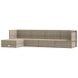 vidaXL 5-tlg. Garten-Lounge-Set mit Kissen Grau Poly Rattan vidaXL 5-tlg. Garten-Lounge-Set mit Kissen Grau Poly Rattan