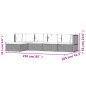 vidaXL 5-tlg. Garten-Lounge-Set mit Kissen Grau Poly Rattan vidaXL 5-tlg. Garten-Lounge-Set mit Kissen Grau Poly Rattan