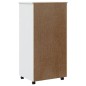 vidaXL Rollschrank mit Schubladen MOSS Weiß Massivholz Kiefer vidaXL Rollschrank mit Schubladen MOSS Weiß Massivholz Kiefer