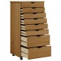 vidaXL Rollschrank mit Schubladen MOSS Honigbraun Massivholz Kiefer vidaXL Rollschrank mit Schubladen MOSS Honigbraun Massivholz Kiefer