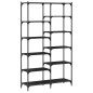 vidaXL Bücherregal Schwarz 100x32x170 cm Holzwerkstoff und Eisen vidaXL Bücherregal Schwarz 100x32x170 cm Holzwerkstoff und Eisen