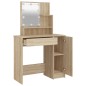 vidaXL Schminktisch mit LED Sonoma-Eiche 86,5x35x136 cm vidaXL Schminktisch mit LED Sonoma-Eiche 86,5x35x136 cm