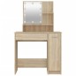 vidaXL Schminktisch mit LED Sonoma-Eiche 86,5x35x136 cm vidaXL Schminktisch mit LED Sonoma-Eiche 86,5x35x136 cm