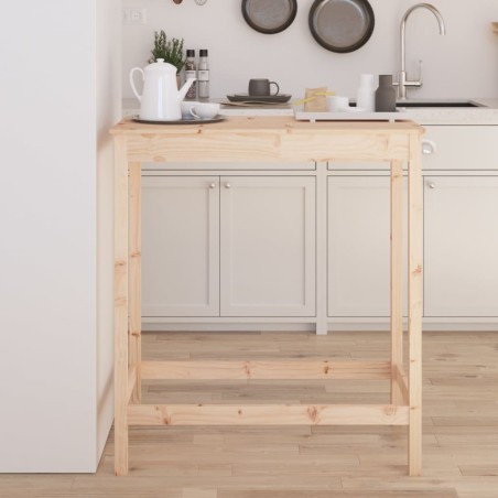 vidaXL Bartisch 100x50x110 cm Massivholz Kiefer