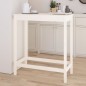 vidaXL Bartisch Weiß 100x50x110 cm Massivholz Kiefer vidaXL Bartisch Weiß 100x50x110 cm Massivholz Kiefer