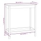 vidaXL Bartisch Weiß 100x50x110 cm Massivholz Kiefer vidaXL Bartisch Weiß 100x50x110 cm Massivholz Kiefer