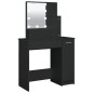 vidaXL Schminktisch mit LED Schwarz 86,5x35x136 cm vidaXL Schminktisch mit LED Schwarz 86,5x35x136 cm