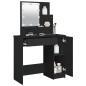 vidaXL Schminktisch mit LED Schwarz 86,5x35x136 cm vidaXL Schminktisch mit LED Schwarz 86,5x35x136 cm