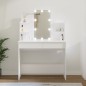 vidaXL Schminktisch mit LED Weiß 96x40x142 cm vidaXL Schminktisch mit LED Weiß 96x40x142 cm