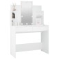 vidaXL Schminktisch mit LED Weiß 96x40x142 cm vidaXL Schminktisch mit LED Weiß 96x40x142 cm