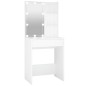 vidaXL Schminktisch mit LED Weiß 60x40x140 cm vidaXL Schminktisch mit LED Weiß 60x40x140 cm