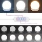 vidaXL Schminktisch mit LED Weiß 60x40x140 cm vidaXL Schminktisch mit LED Weiß 60x40x140 cm