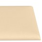 Wandpaneele 12 Stk. Creme 60x15 cm Stoff 1,08 m² Wandpaneele 12 Stk. Creme 60x15 cm Stoff 1,08 m²