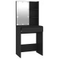 vidaXL Schminktisch mit LED Schwarz 60x40x140 cm vidaXL Schminktisch mit LED Schwarz 60x40x140 cm