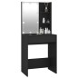 vidaXL Schminktisch mit LED Schwarz 60x40x140 cm vidaXL Schminktisch mit LED Schwarz 60x40x140 cm