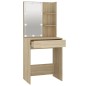 vidaXL Schminktisch mit LED Sonoma-Eiche 60x40x140 cm vidaXL Schminktisch mit LED Sonoma-Eiche 60x40x140 cm