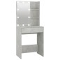 vidaXL Schminktisch mit LED Betongrau 60x40x140 cm vidaXL Schminktisch mit LED Betongrau 60x40x140 cm