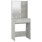 vidaXL Schminktisch mit LED Betongrau 60x40x140 cm vidaXL Schminktisch mit LED Betongrau 60x40x140 cm