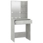vidaXL Schminktisch mit LED Betongrau 60x40x140 cm vidaXL Schminktisch mit LED Betongrau 60x40x140 cm
