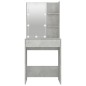 vidaXL Schminktisch mit LED Betongrau 60x40x140 cm vidaXL Schminktisch mit LED Betongrau 60x40x140 cm