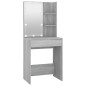 vidaXL Schminktisch mit LED Grau Sonoma 60x40x140 cm vidaXL Schminktisch mit LED Grau Sonoma 60x40x140 cm