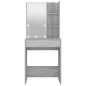 vidaXL Schminktisch mit LED Grau Sonoma 60x40x140 cm vidaXL Schminktisch mit LED Grau Sonoma 60x40x140 cm