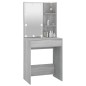 vidaXL Schminktisch mit LED Grau Sonoma 60x40x140 cm vidaXL Schminktisch mit LED Grau Sonoma 60x40x140 cm