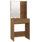 vidaXL Schminktisch mit LED Braun Eichen-Optik 60x40x140 cm vidaXL Schminktisch mit LED Braun Eichen-Optik 60x40x140 cm