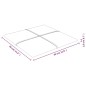 Wandpaneele 12 Stk. Braun 30x30 cm Stoff 1,08 m² Wandpaneele 12 Stk. Braun 30x30 cm Stoff 1,08 m²