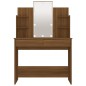 vidaXL Schminktisch mit LED Braun Eichen-Optik 96x40x142 cm vidaXL Schminktisch mit LED Braun Eichen-Optik 96x40x142 cm