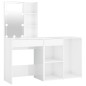 vidaXL LED-Schminktisch mit Schrank Hochglanz-Weiß Holzwerkstoff vidaXL LED-Schminktisch mit Schrank Hochglanz-Weiß Holzwerkstoff