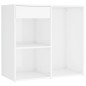 vidaXL LED-Schminktisch mit Schrank Hochglanz-Weiß Holzwerkstoff vidaXL LED-Schminktisch mit Schrank Hochglanz-Weiß Holzwerkstoff