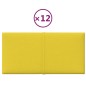 Wandpaneele 12 Stk. Hellgelb 30x15 cm Stoff 0,54 m² Wandpaneele 12 Stk. Hellgelb 30x15 cm Stoff 0,54 m²