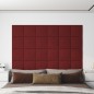 Wandpaneele 12 Stk. Weinrot 30x30 cm Stoff 1,08 m² Wandpaneele 12 Stk. Weinrot 30x30 cm Stoff 1,08 m²