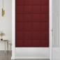 Wandpaneele 12 Stk. Weinrot 30x30 cm Stoff 1,08 m² Wandpaneele 12 Stk. Weinrot 30x30 cm Stoff 1,08 m²