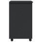 vidaXL Rollschrank mit Schubladen MOSS Grau Massivholz Kiefer vidaXL Rollschrank mit Schubladen MOSS Grau Massivholz Kiefer