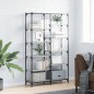 vidaXL Bücherregal Grau Sonoma 100x32x170 cm Holzwerkstoff und Eisen vidaXL Bücherregal Grau Sonoma 100x32x170 cm Holzwerkstoff und Eisen