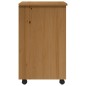 vidaXL Rollschrank mit Schubladen MOSS Honigbraun Massivholz Kiefer vidaXL Rollschrank mit Schubladen MOSS Honigbraun Massivholz Kiefer