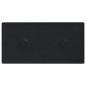 Wandpaneele 12 Stk. Schwarz 30x15 cm Kunstleder 0,54 m² Wandpaneele 12 Stk. Schwarz 30x15 cm Kunstleder 0,54 m²