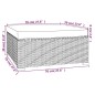 vidaXL 4-tlg. Garten-Lounge-Set mit Kissen Braun Poly Rattan vidaXL 4-tlg. Garten-Lounge-Set mit Kissen Braun Poly Rattan