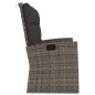 vidaXL Gartenbank mit Liegefunktion & Kissen Grau 118 cm Poly Rattan vidaXL Gartenbank mit Liegefunktion & Kissen Grau 118 cm Poly Rattan